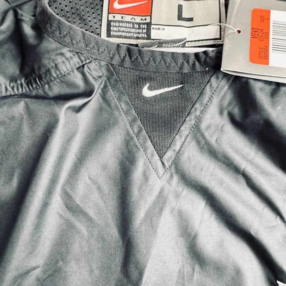 Vtg Nike Iowa‎ Football Windbreaker NEW Men L Center Swoosh Jacket 2003 Bowl Y2K